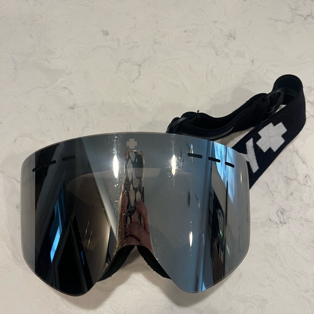 SPY Black and Silver Ski Goggles